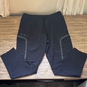 Under Armour Men's Black Joggers with Gray Accents